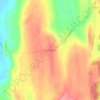 Carte topographique West Cornwall, altitude, relief