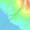 Carte topographique Antap, altitude, relief