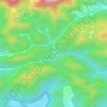 Carte topographique Nengren, altitude, relief