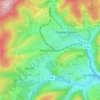 Carte topographique Rückershausen, altitude, relief