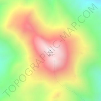 Carte topographique Nevado de Quehuar, altitude, relief