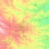Carte topographique Oklahoma, altitude, relief