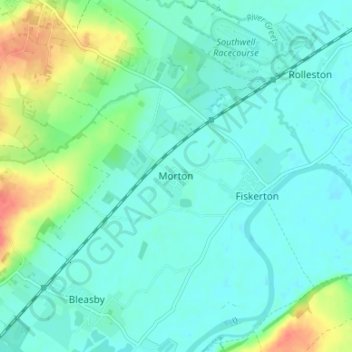 Carte topographique Morton, altitude, relief