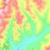 Carte topographique Achour, altitude, relief