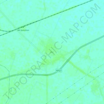 Carte topographique Ait, altitude, relief