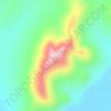 Carte topographique Molybdenum Mountain, altitude, relief