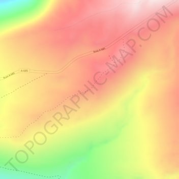 Carte topographique Tambillo, altitude, relief