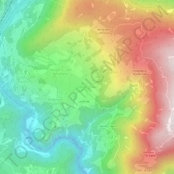 Carte topographique Chivo, altitude, relief