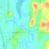 Carte topographique Milwaukee River Floodplain Forest State Natural Area, altitude, relief