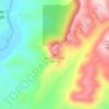 Carte topographique Big A Mountain, altitude, relief