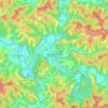 Carte topographique Middlebourne, altitude, relief