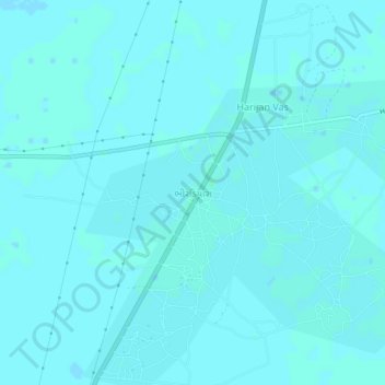 Carte topographique Bhirandiyara, altitude, relief