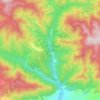 Carte topographique Abastumani, altitude, relief