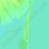 Carte topographique Rondeau, altitude, relief