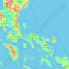Carte topographique Camarines Norte, altitude, relief