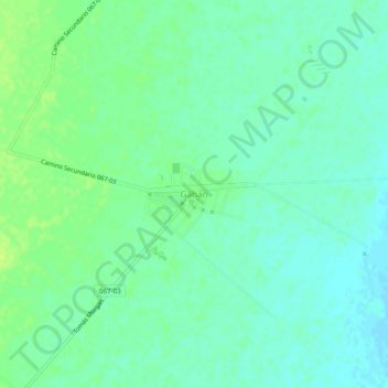 Carte topographique Gahan, altitude, relief