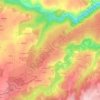 Carte topographique Le Monteil, altitude, relief