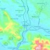 Carte topographique Patikraja, altitude, relief