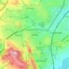 Carte topographique Rednal, altitude, relief