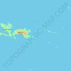 Carte topographique Kitai Bona Bona Island, altitude, relief