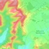 Carte topographique Le Morthomme, altitude, relief