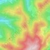 Carte topographique La Cabane, altitude, relief