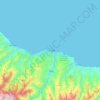 Carte topographique Trabzon, altitude, relief