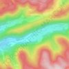Carte topographique Les Quatre Sous, altitude, relief