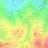 Carte topographique Le Clos Fresnais, altitude, relief