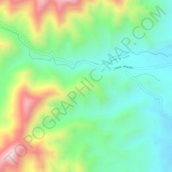 Carte topographique Boqueron, altitude, relief