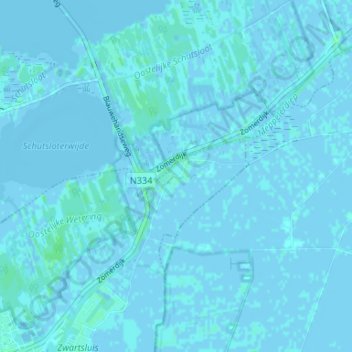 Carte topographique Baarlo, altitude, relief