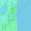 Carte topographique Manhattan Beach, altitude, relief