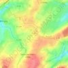 Carte topographique Les Boulards, altitude, relief