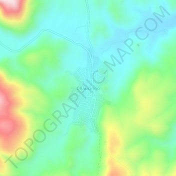 Carte topographique Chaucingo, altitude, relief