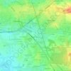 Carte topographique Le Val Blanc, altitude, relief