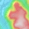 Carte topographique Montagne du Blond, altitude, relief
