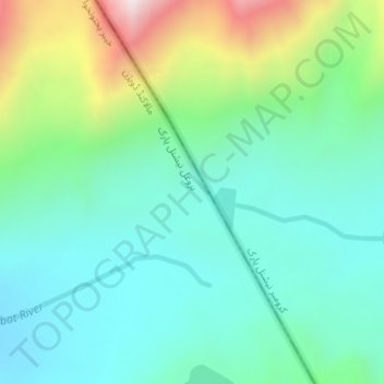 Carte topographique Karambar-Pass, altitude, relief