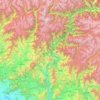 Carte topographique Shangla, altitude, relief