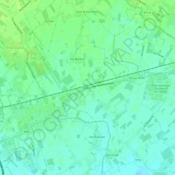 Carte topographique Bagnon, altitude, relief
