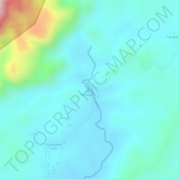 Carte topographique Malumpati Cold Spring, altitude, relief
