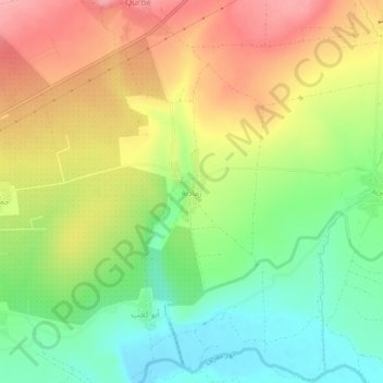 Carte topographique Ramadia, altitude, relief