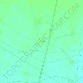 Carte topographique Kota, altitude, relief