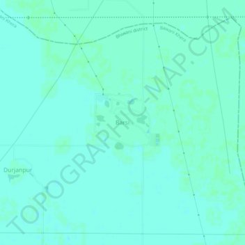 Carte topographique Barsi, altitude, relief