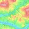 Carte topographique Le Clos Gigondas, altitude, relief