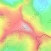 Carte topographique L'Albaron, altitude, relief