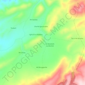 Carte topographique Al Matroh, altitude, relief