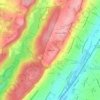 Carte topographique Newstead, altitude, relief
