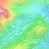 Carte topographique Lassy Damon, altitude, relief