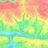 Carte topographique Langroas, altitude, relief