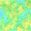 Carte topographique Meix Tuzon, altitude, relief